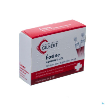 Gilbert eosine aqueuse sol 2% sterile 10x2ml