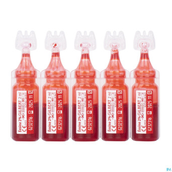 Gilbert eosine aqueuse sol 2% sterile 10x2ml