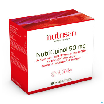 Nutriquinol 50mg   softgels 180+30 gratis nutrisan