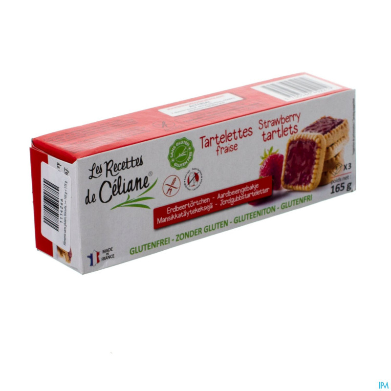 Celiane tartelettes fraise s/glut.    165g 4692
