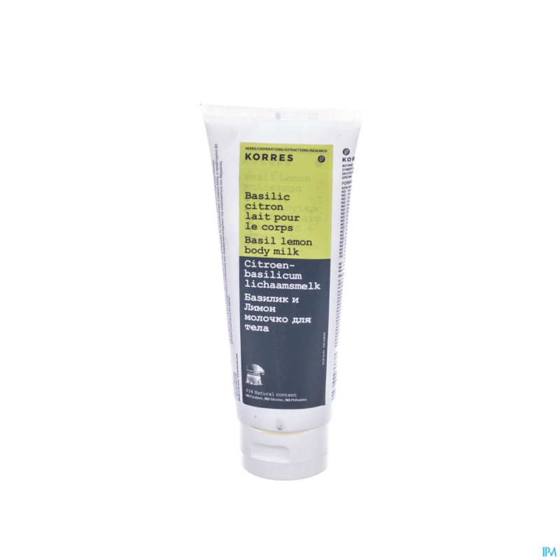 Korres kb lait corporel basilic citron    40ml