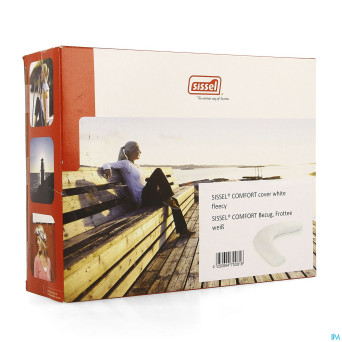 Sissel housse fleece blanche pour coussin comfort