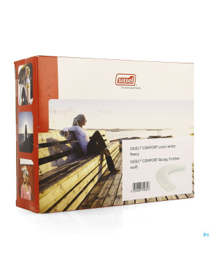 Sissel housse fleece blanche pour coussin comfort