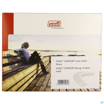 Sissel housse fleece blanche pour coussin comfort