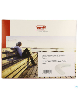 Sissel housse fleece blanche pour coussin comfort