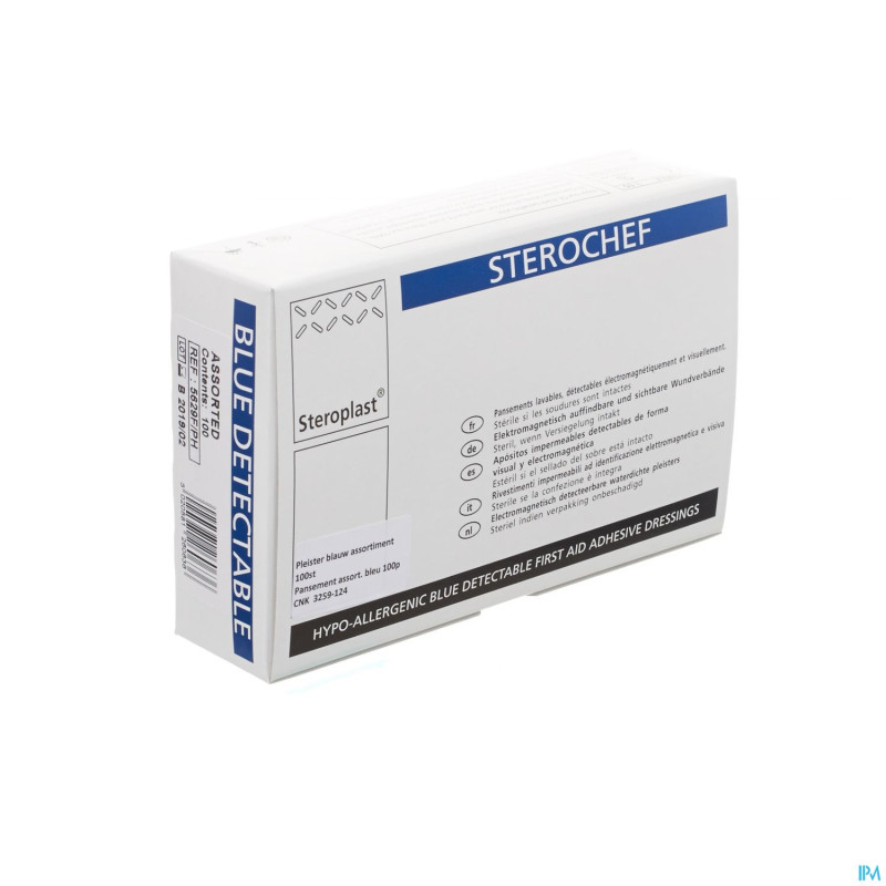 Pansement bleu assortiment 100pcs