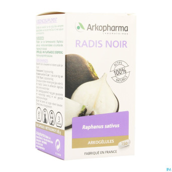 Arkogelules radis noir vegetal    caps 150