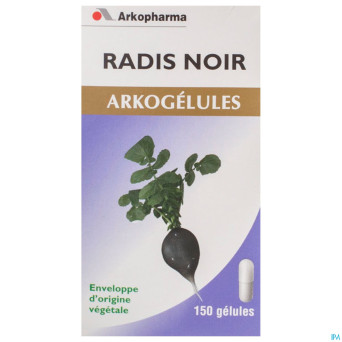 Arkogelules radis noir vegetal    caps 150