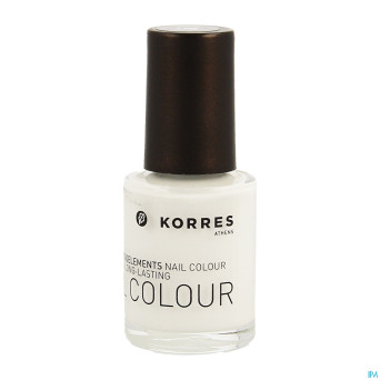 Korres km nail colour 00 total white    10ml