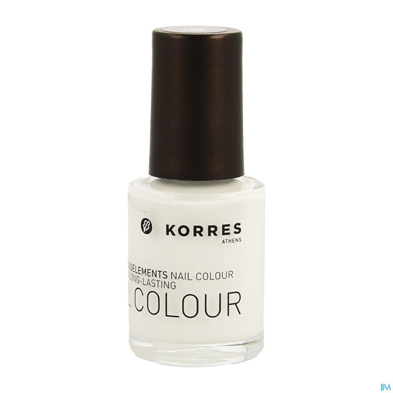 Korres km nail colour 00 total white    10ml