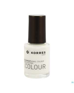 Korres km nail colour 00 total white    10ml