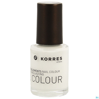 Korres km nail colour 00 total white    10ml