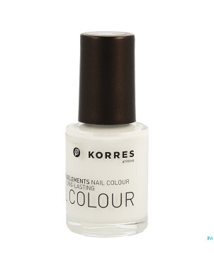 Korres km nail colour 00 total white    10ml