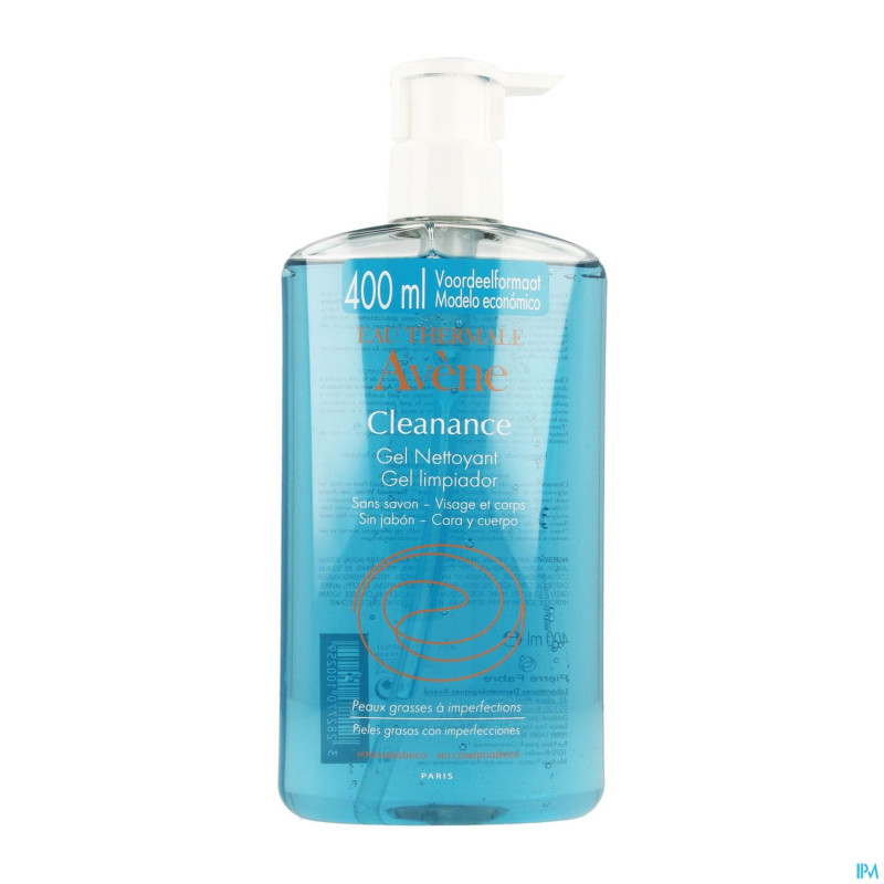 Avene cleanance gel nettoyant 400ml