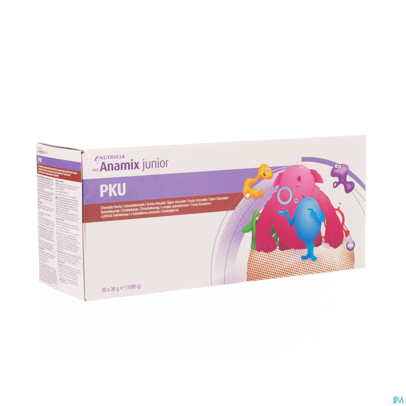 Pku anamix junior chocolat sach 30x36g