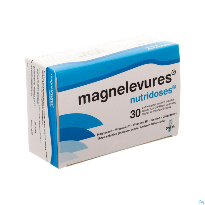 Magnelevures nutridoses pdr sol buvable  sachet 30
