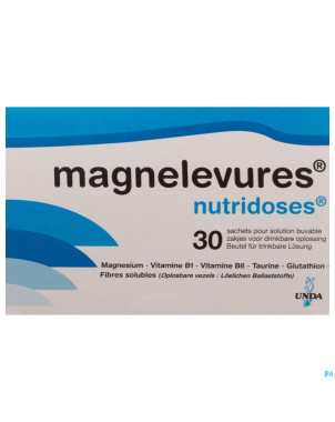 Magnelevures nutridoses pdr sol buvable  sachet 30