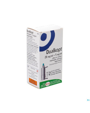 Dualkopt 20mg/ml + 5mg/ml collyre en sol 1x10ml