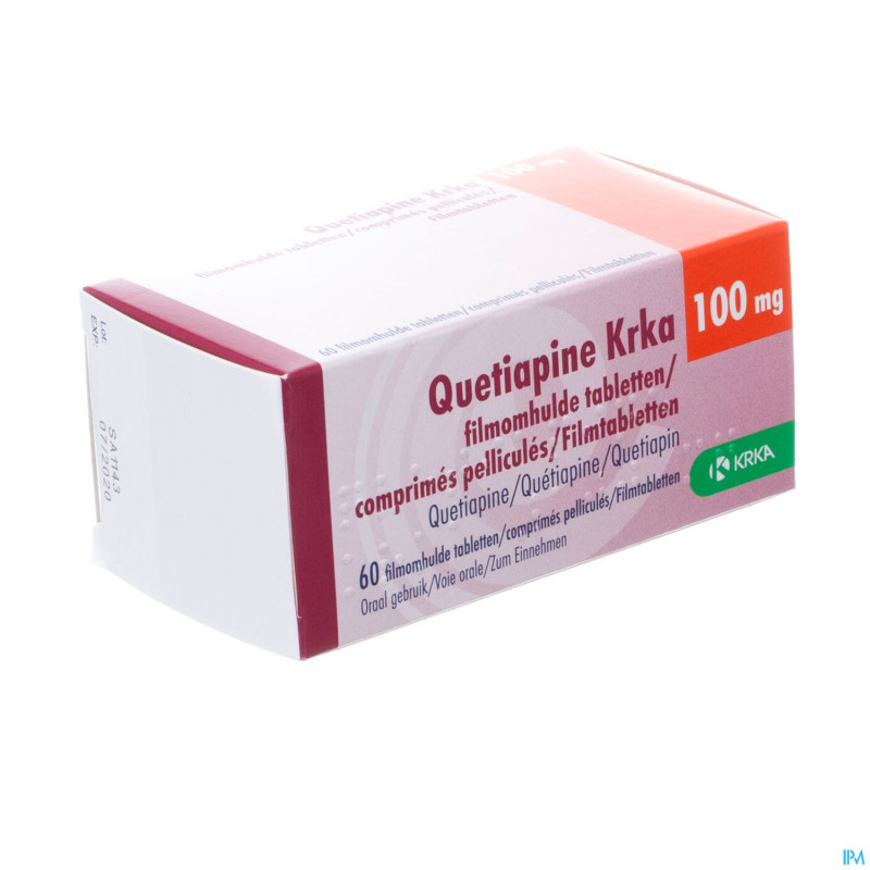 Quetiapine krka 100mg comp pell 60