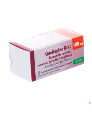 Quetiapine krka 100mg comp pell 60