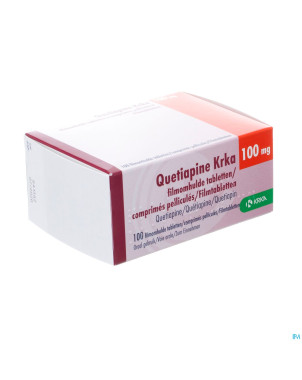 Quetiapine krka 100mg comp pell 100