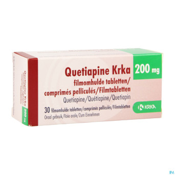 Quetiapine krka 200mg comp pell 30