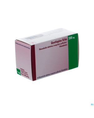 Quetiapine krka 200mg comp pell 60