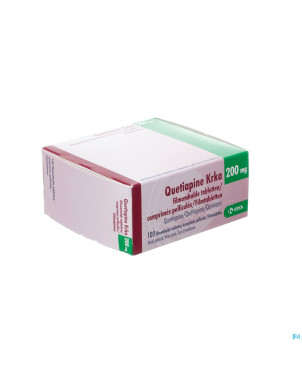 Quetiapine krka 200mg comp pell 100