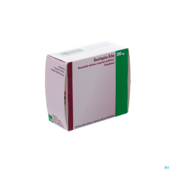 Quetiapine krka 200mg comp pell 100