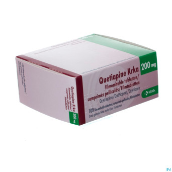 Quetiapine krka 200mg comp pell 100