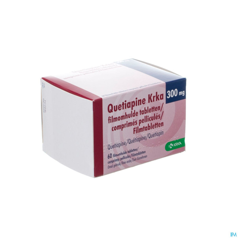 Quetiapine krka 300mg comp pell 60