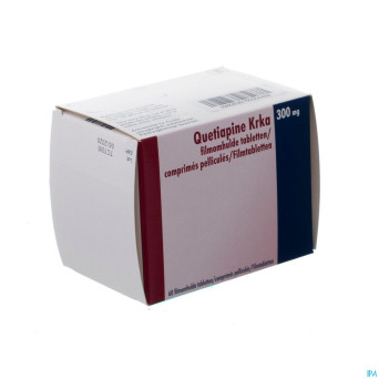 Quetiapine krka 300mg comp pell 60