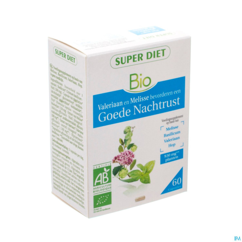 Superdiet complexe sommeil bio    caps  60