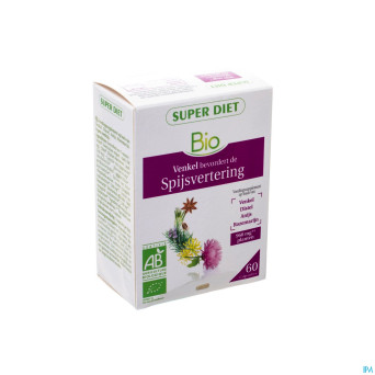 Superdiet complexe bien etre foie bio    caps 60