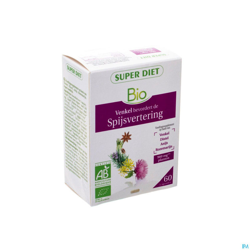 Superdiet complexe bien etre foie bio    caps 60