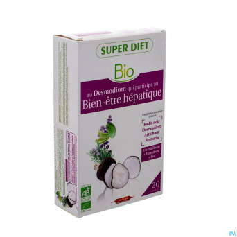 Super diet complexe bien etre foie bio amp 20x15ml