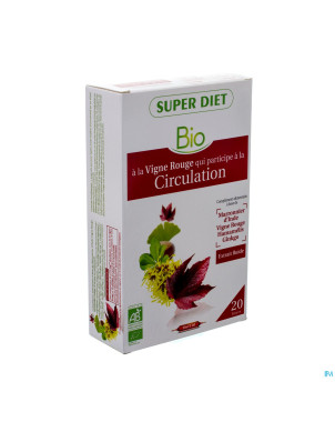 Superdiet complexe circulation bio   amp  20x15ml