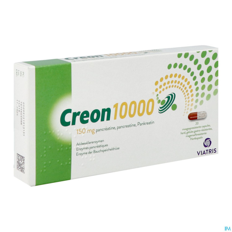 Creon 10000 caps gastroresist  20 x 150 mg