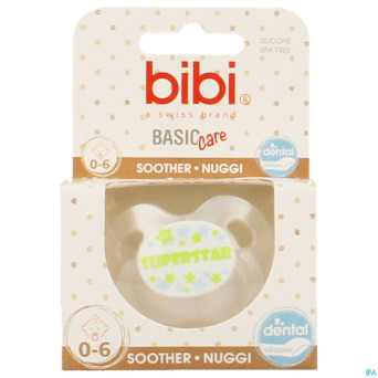 Bibi sucette dental superstar blanc bc    0-6m