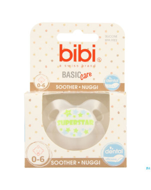 Bibi sucette dental superstar blanc bc    0-6m