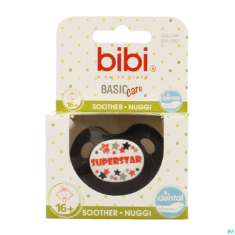 Bibi sucette dental superstar gris bc    +16m