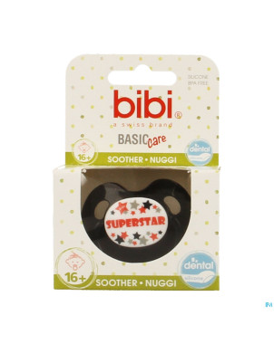 Bibi sucette dental superstar gris bc    +16m
