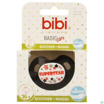 Bibi sucette dental superstar gris bc    +16m