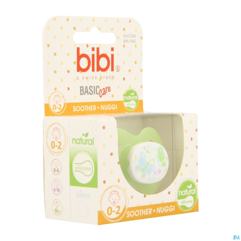 Bibi sucette dental nouv.ne+prem.papil.cer.bc 0-2m