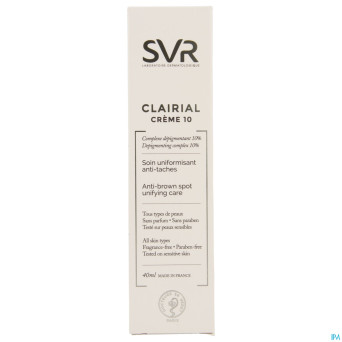 Clairial creme 10    tube  40ml