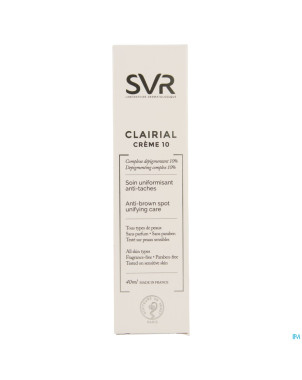 Clairial creme 10    tube  40ml