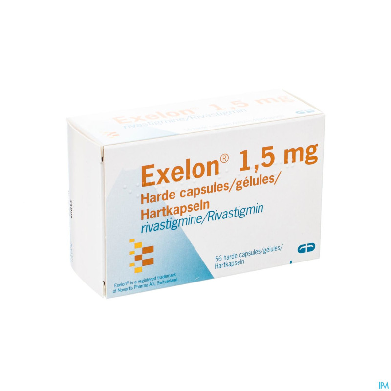 Exelon 1,5mg pi pharma caps dur  56 pip