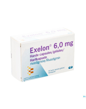 Exelon 6,0mg pi pharma caps dur  56 pip