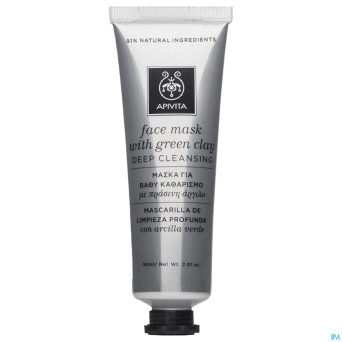 Apivita masque nett. profond argile vert tube 50ml