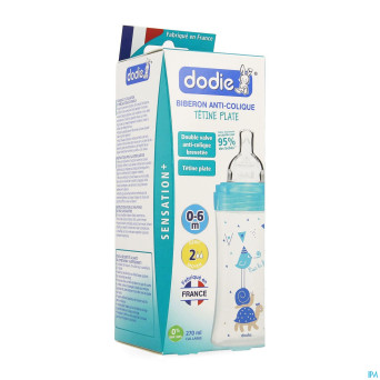 Dodie biberon sensation+ lagoon chat 0-6m    270ml